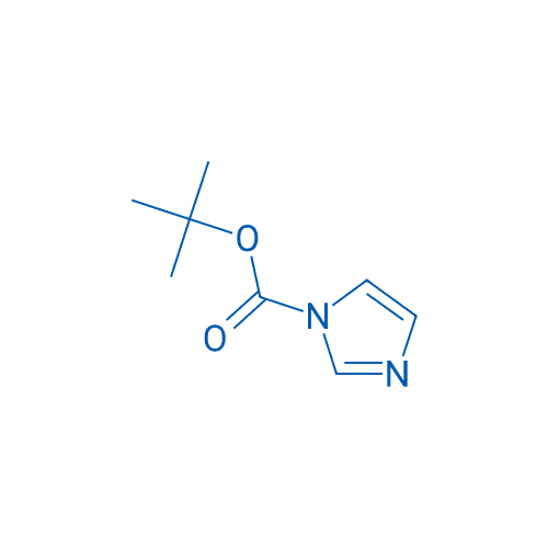 1-BOC-咪唑 分子结构式