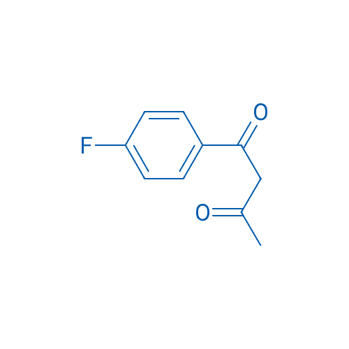 1-(4-氟苯基)丁-1,3-二酮 分子结构式