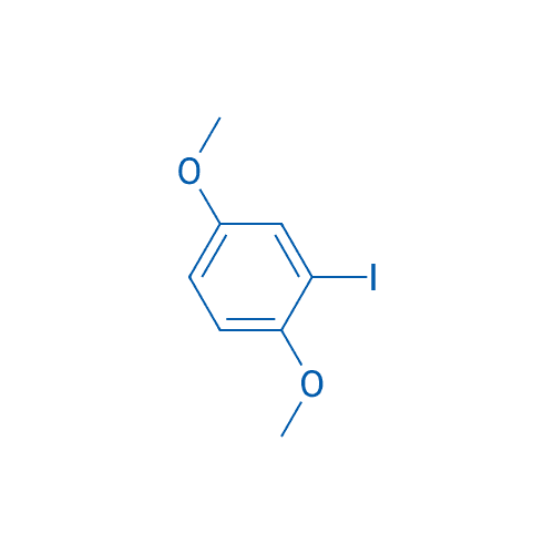 2-碘-1,4-二甲氧基苯 分子结构式