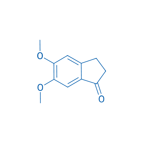 5,6-二甲氧基-1-茚酮 分子结构式