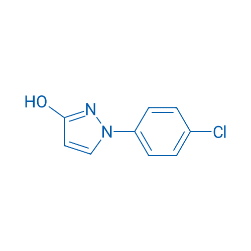 1-(4-氯苯基)-1H-吡唑-3-醇 分子结构式