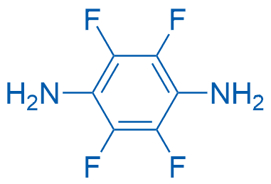 2,3,5,6-四氟-1,4-苯二胺 分子结构式