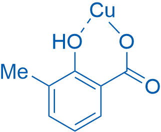 3-甲基水杨酸铜(I) 分子结构式