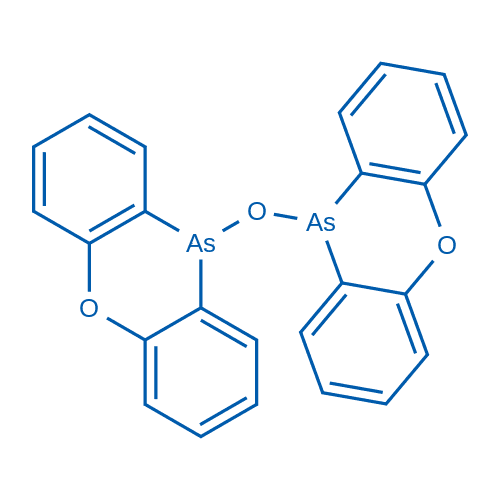10,10'-氧代双吩噁砒 分子结构式