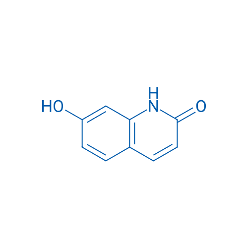 7-羟基喹啉-2(1H)-酮 分子结构式