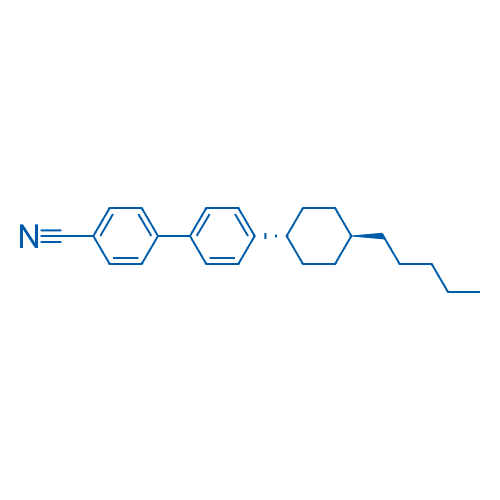 反式-4'-(4-戊基环己基)-[1,1'-联苯]-4-腈 分子结构式
