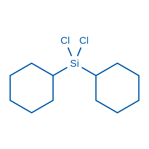 二环己基二氯硅烷 分子结构式