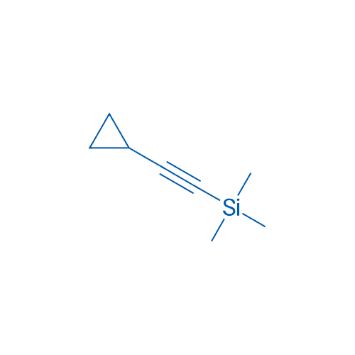 环丙基(三甲基硅基)炔 分子结构式