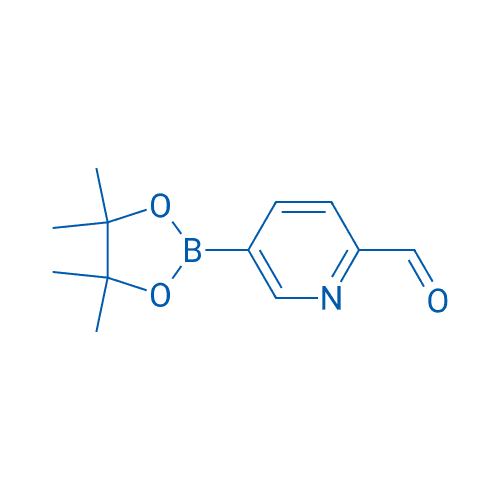5-(4,4,5,5-四甲基-1,3,2-二氧硼杂环戊烷-2-基)甲酰基吡啶 分子结构式