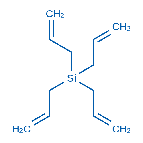四烯丙基硅烷 分子结构式
