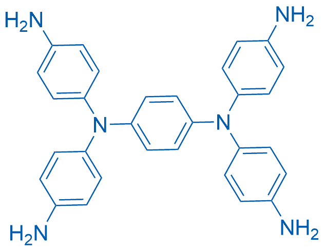 N1,N1'-(1,4-亚苯基)双(N1-(4-氨基苯基)苯-1,4-二胺) 分子结构式