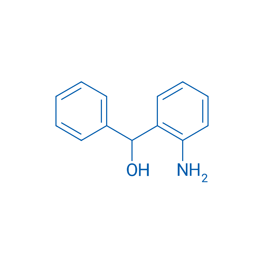 (2-氨基苯基)(苯基)甲醇 分子结构式