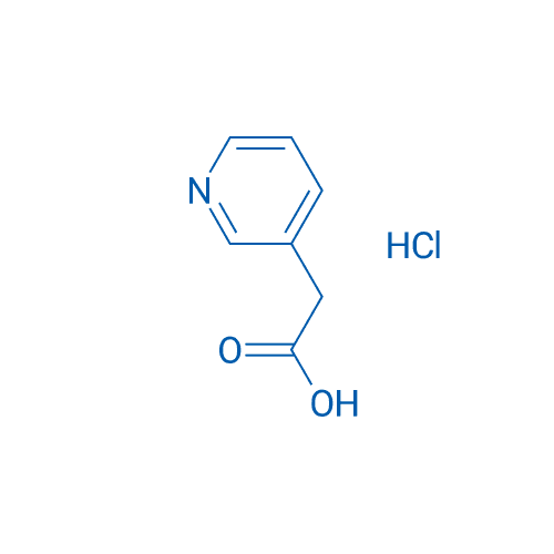 吡啶-3-乙酸 盐酸盐 分子结构式