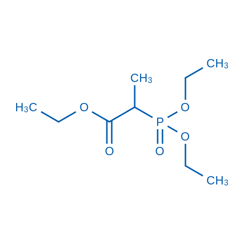 2-(二乙氧基磷酰基)丙酸乙酯 分子结构式