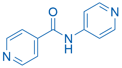 N-(吡啶-4-基)异烟酰胺 分子结构式