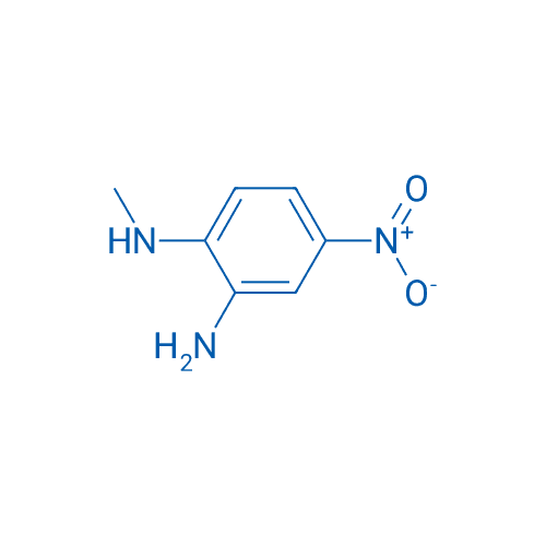 N1-甲基-4-硝基苯-1,2-二胺 分子结构式