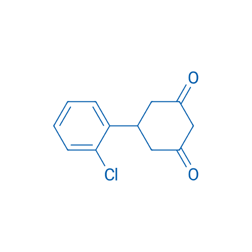 5-(2-氯苯基)环己烷-1,3-二酮 分子结构式