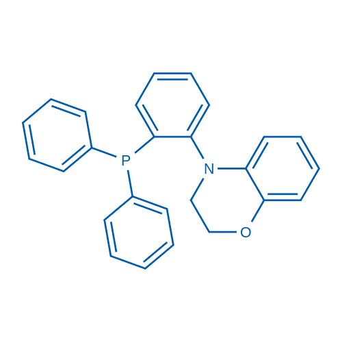 4-(2-(二苯基膦基)苯基)-3,4-二氢-2H-苯并[b][1,4]恶嗪 分子结构式