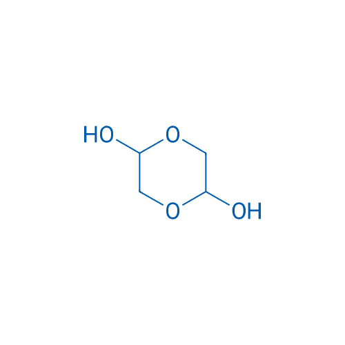 1,4-二氧六环-2,5-二醇 分子结构式