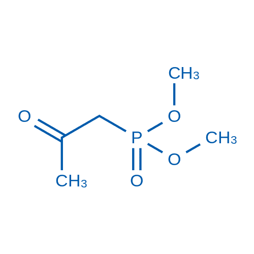 丙酮基膦酸二甲酯 分子结构式