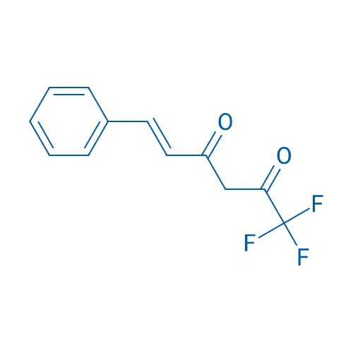 1,1,1-三氟-6-苯基-5-(E)-己烯-2,4-二酮 分子结构式