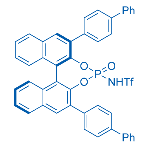 (11bR)-N-(2,6-二([1,1'-联苯]-4-基)-4-氧化二萘并[2,1-d:1',2'-f][1,3,2]二氧杂磷杂环庚-4-基)-1,1,1-三氟甲磺酰胺 分子结构式