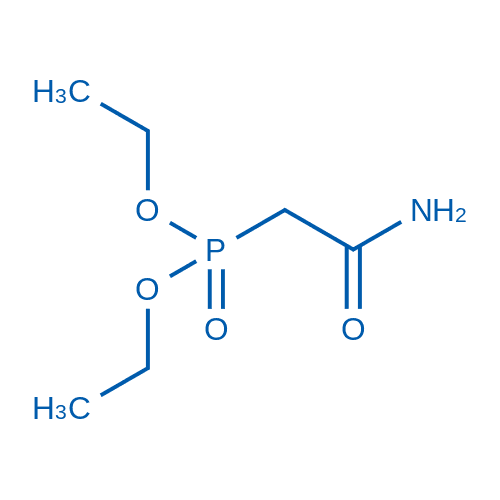 (2-氨基-2-氧代乙基)磷酸二乙酯 分子结构式