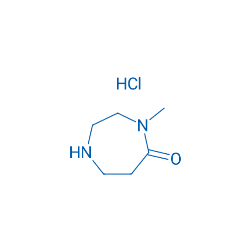 4-甲基-1,4-二氮杂环庚烷-5-酮盐酸盐 分子结构式