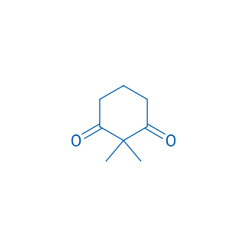 2,2-二甲基环己烷-1,3-二酮 分子结构式