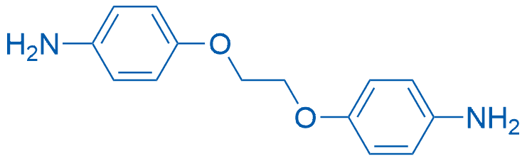 1,2-双(4-氨基苯氧基)乙烷 分子结构式