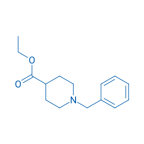 1-苄基-4-哌啶甲酸乙酯 分子结构式