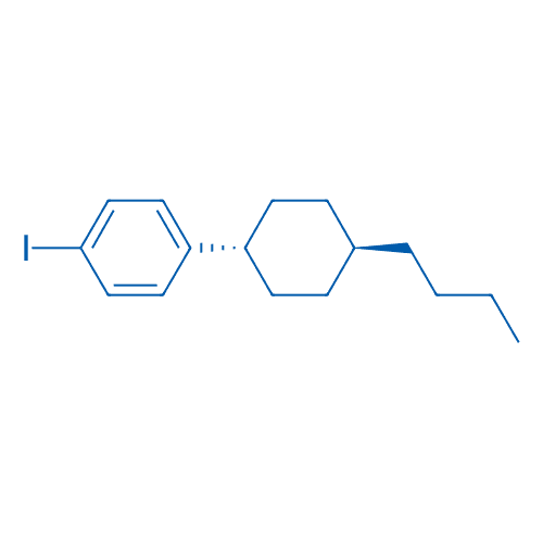 对丁基环己基碘苯 分子结构式
