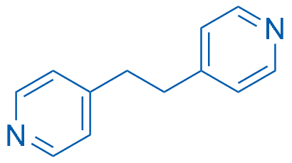 1,2-双(4-吡啶基)乙烷 分子结构式