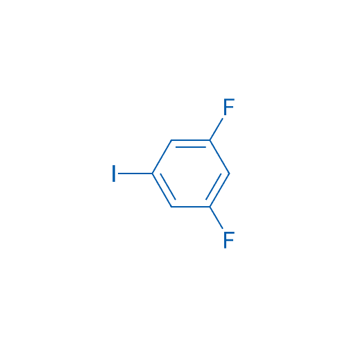 1,3-二氟-5-碘苯 分子结构式