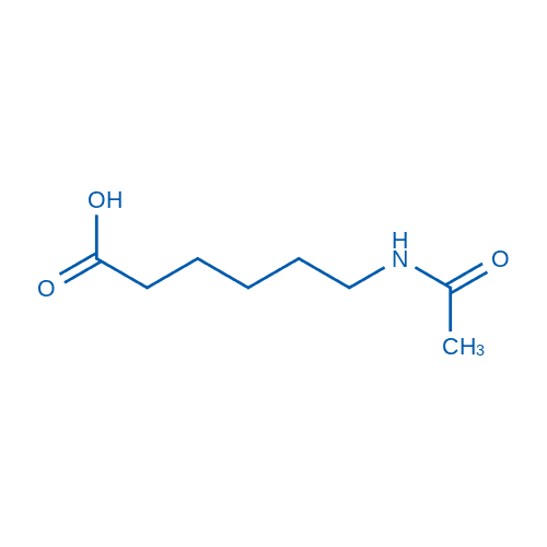 6-乙酰胺己酸 分子结构式