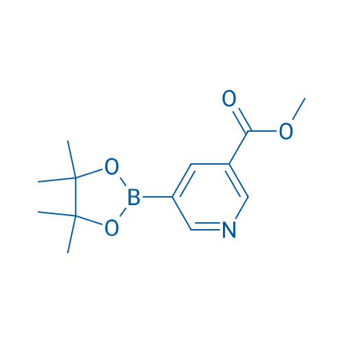 3-(甲氧羰基)吡啶-5-硼酸频那醇酯 分子结构式