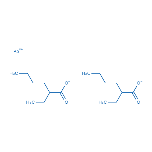 2-乙基己酸铅(II) 分子结构式