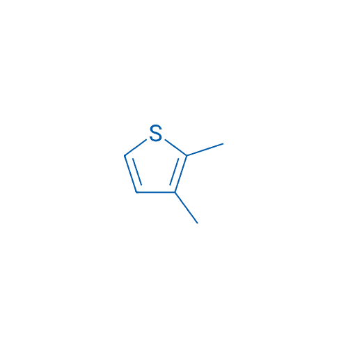 2,3-二甲基噻吩 分子结构式