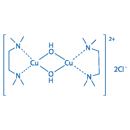 氯化二羟基-双四甲基亚乙基二胺铜 分子结构式