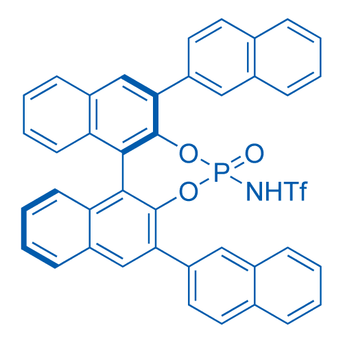 (11BR)-N-(2,6-二(萘-2-基)-4-氧化二萘并[2,1-d:1',2'-f][1,3,2]二氧杂磷杂环庚-4-基)-1,1,1-三氟甲磺酰胺 分子结构式