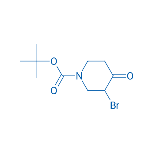 N-Boc-3-溴-4-氧代哌啶 分子结构式