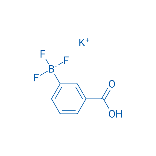 3-羧基苯基三氟硼酸钾 分子结构式