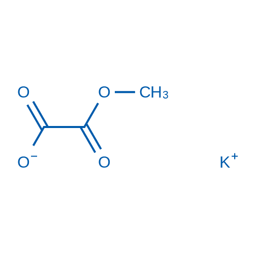 2-甲氧基-2-氧代乙酸钾 分子结构式