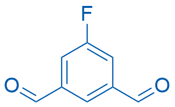 5-氟间苯二甲醛 分子结构式