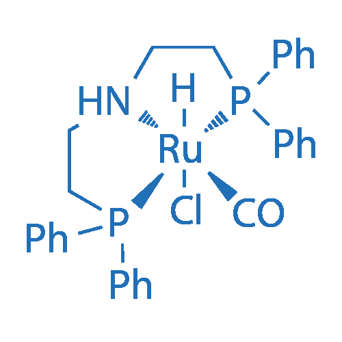 羰基氯化氢化[双(2-二苯基膦乙基)氨基]钌(II) 分子结构式