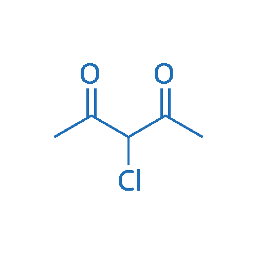 3-氯戊烷-2,4-二酮 分子结构式