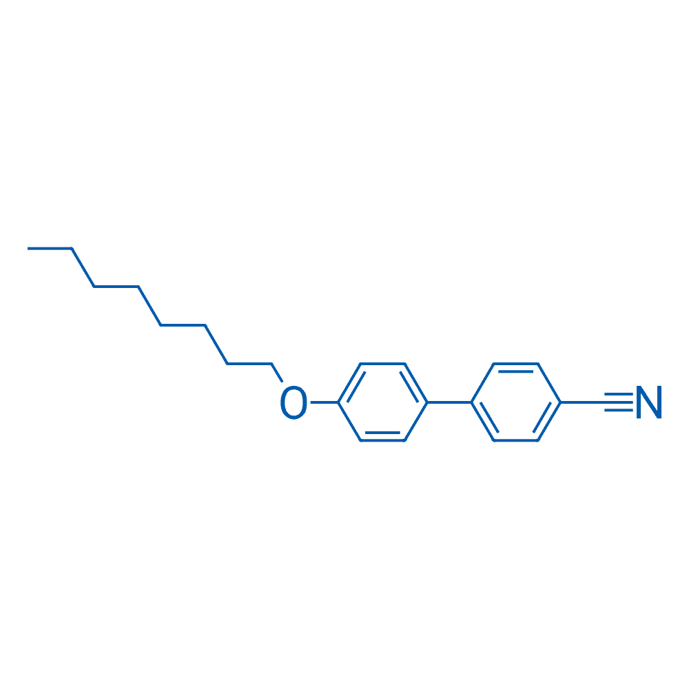 4'-辛氧基-[1,1'-联苯]-4-甲腈 分子结构式