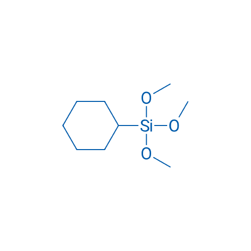 环己基三甲氧基硅烷 分子结构式
