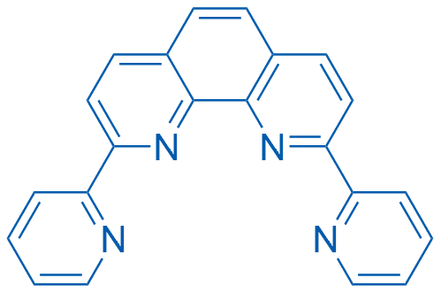2,9-二(吡啶-2-基)-1,10-菲咯啉 分子结构式