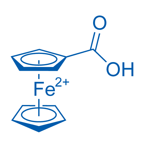 二茂铁甲酸 分子结构式